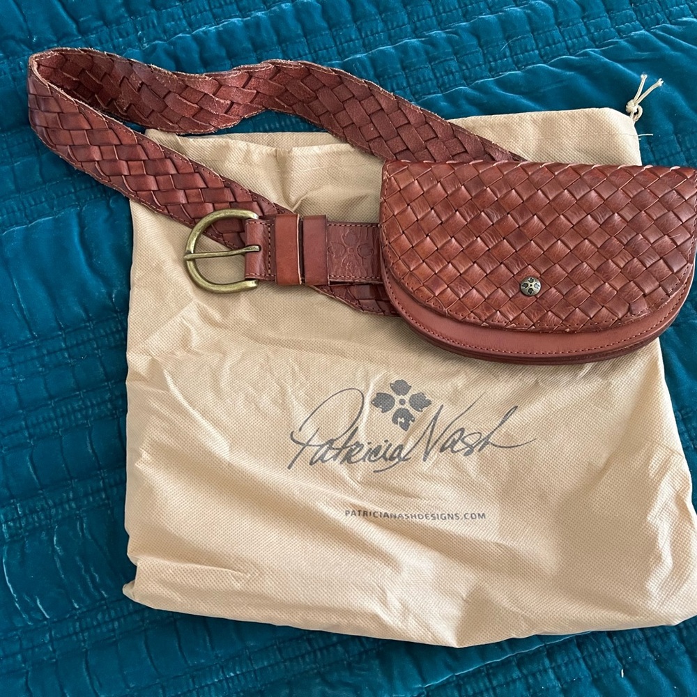 Patricia Nash Woven Leather Belt Bag